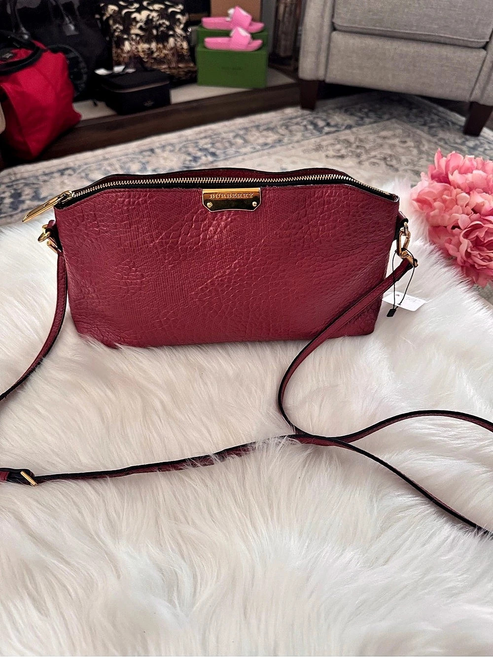 Burberry Chichester Pebbled Leather Crossbody